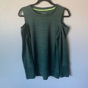 Calvin Klein performance cold shoulder sweater
